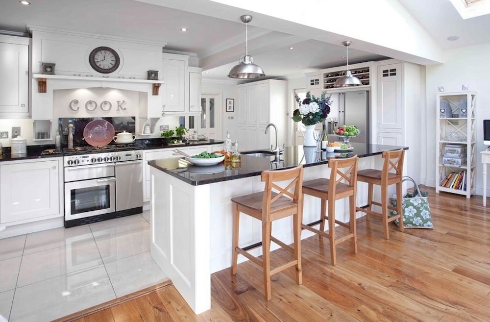 kitchen tile to wood floor transition ideas