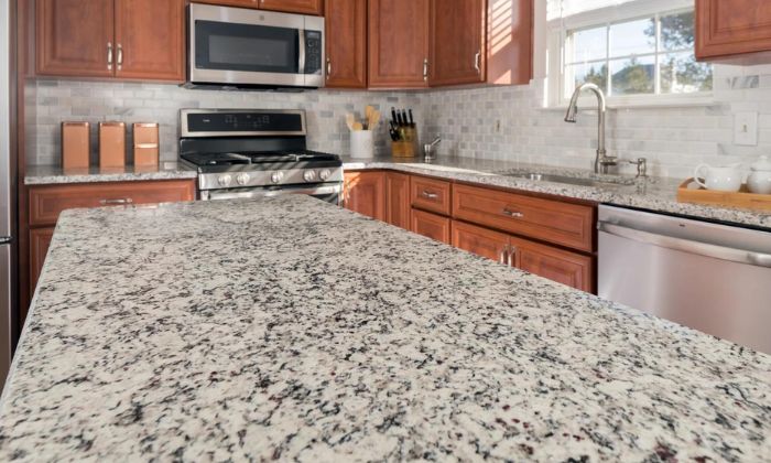 Granite kitchen countertop