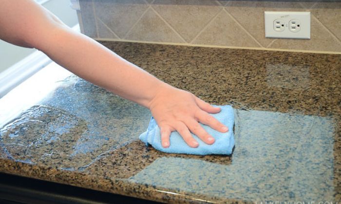 clean granite countertops