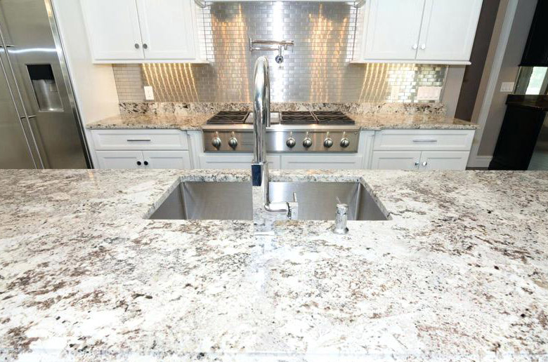 white granite countertops