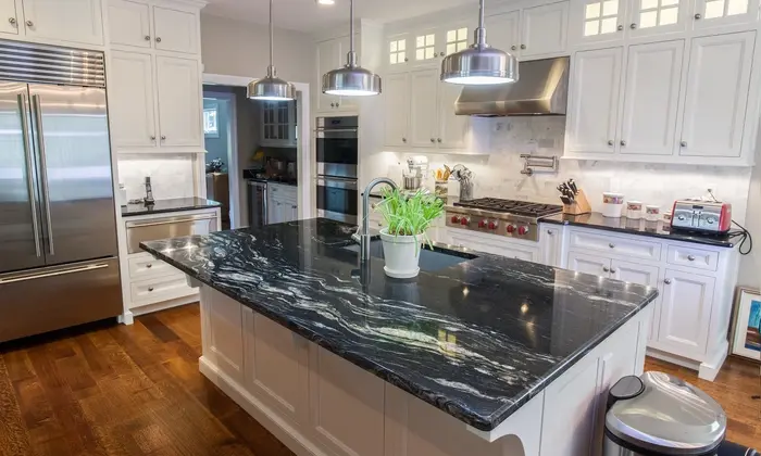 black granite countertops