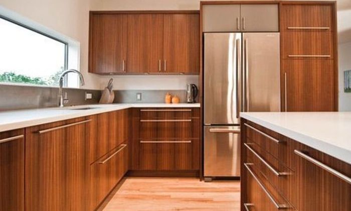 walnut kitchen cabinets
