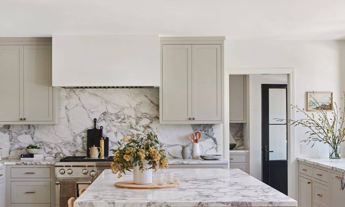 White Marble Backsplash