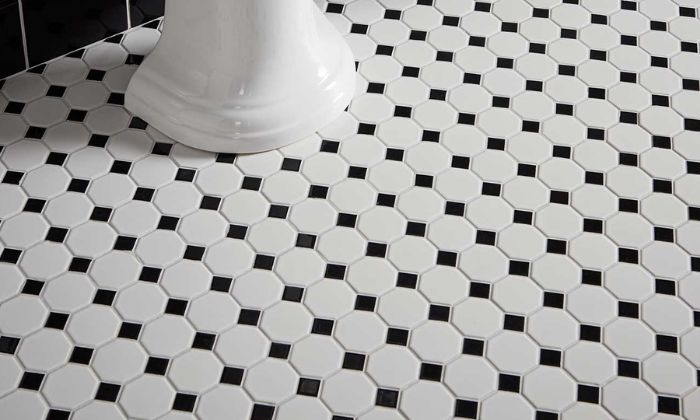 Black and White Mosaic Tiles