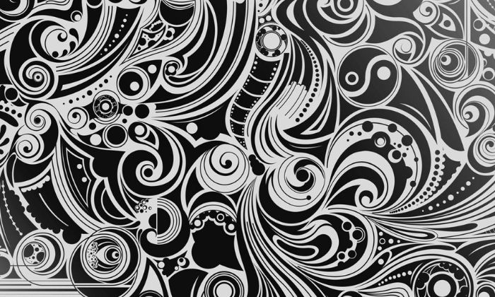 Black and White Swirl Patterns