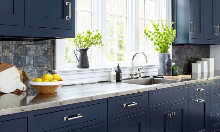 Navy Blue Cabinets