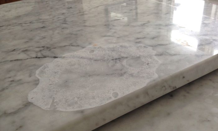 how to get stains out of marble