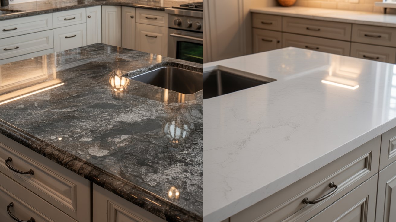 granite vs quartz countertops