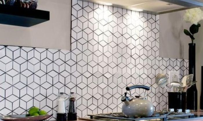 Geometric Backsplash