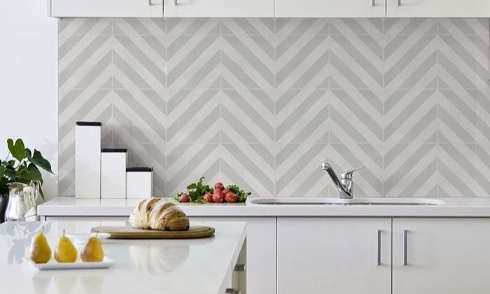 Chevron Zig Zag Backsplash